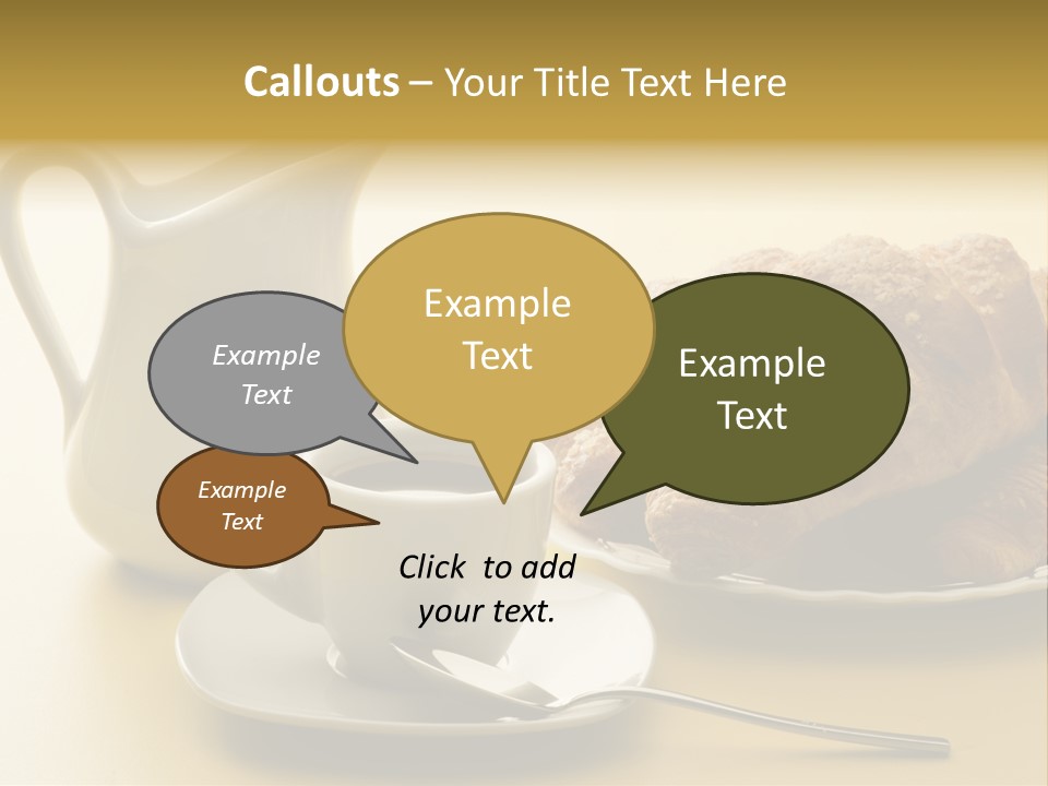 Breakfast Cup Espresso PowerPoint Template