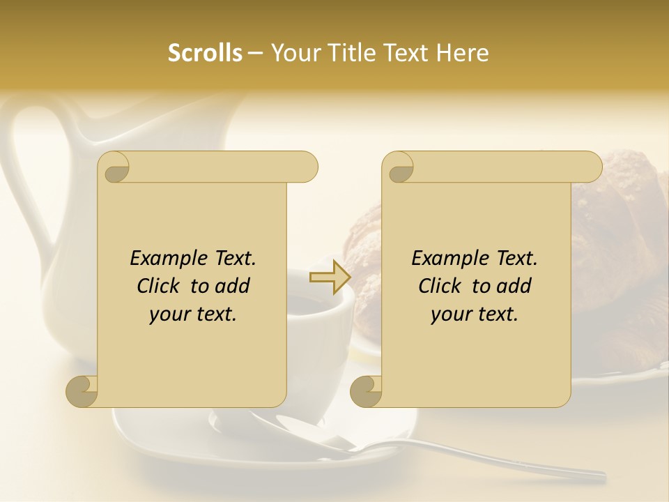 Breakfast Cup Espresso PowerPoint Template