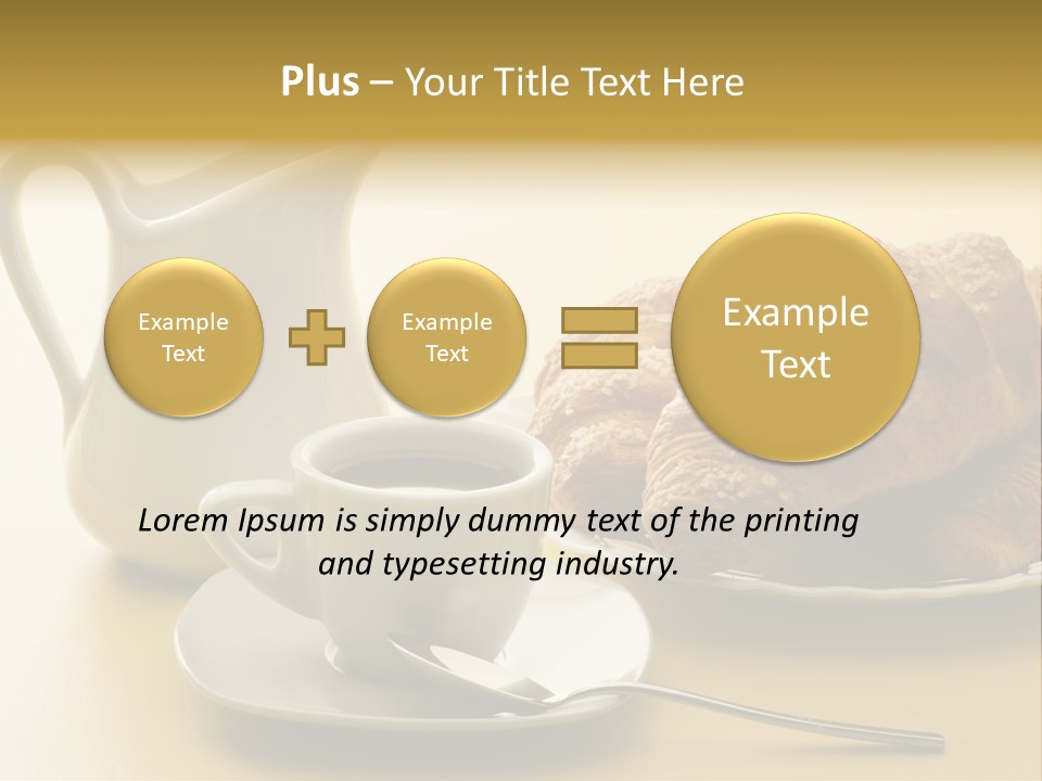 Breakfast Cup Espresso PowerPoint Template