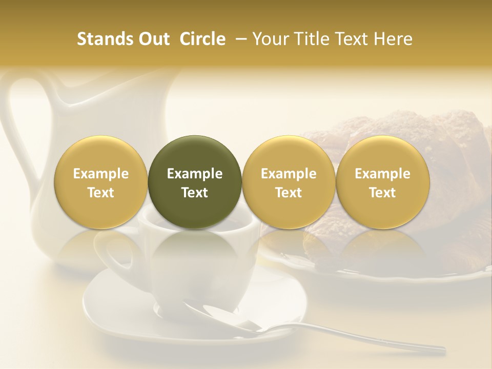 Breakfast Cup Espresso PowerPoint Template