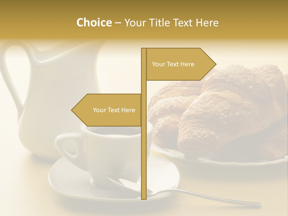 Breakfast Cup Espresso PowerPoint Template