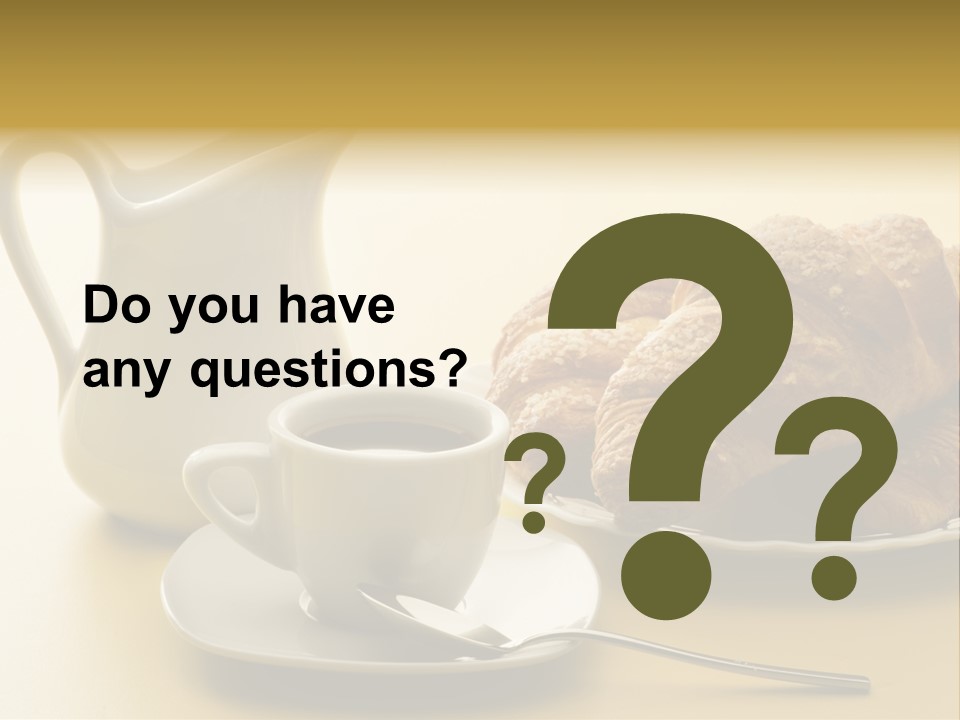 Breakfast Cup Espresso PowerPoint Template