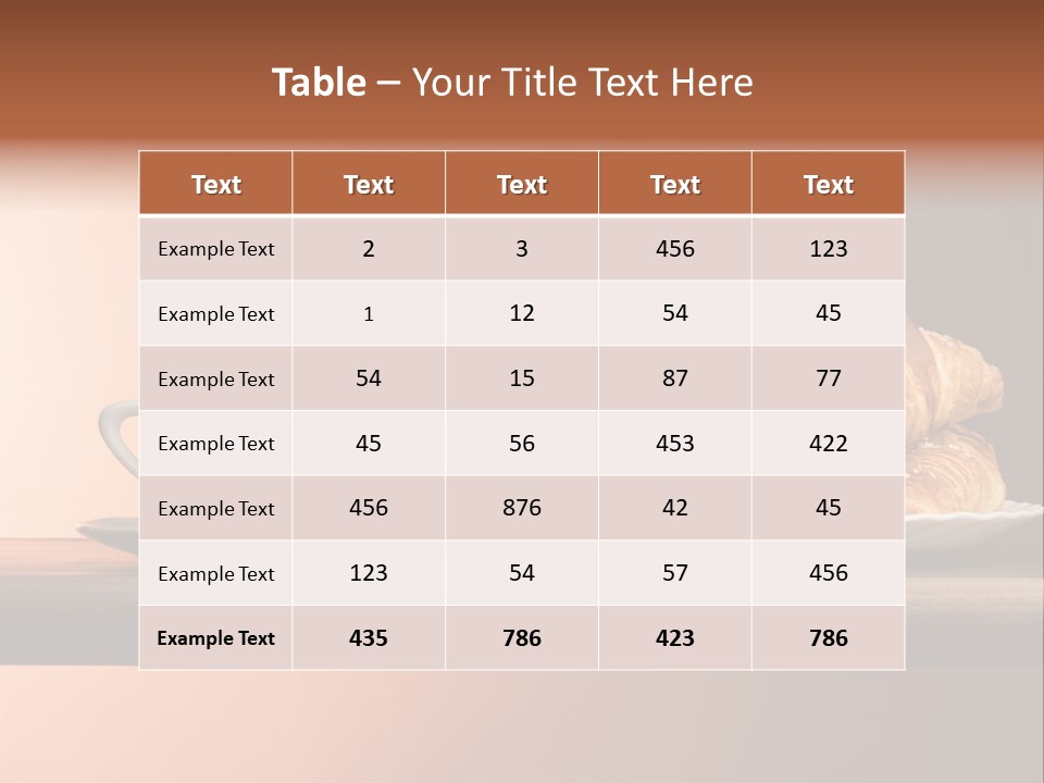 Wake Up Breakfast Aromatic PowerPoint Template