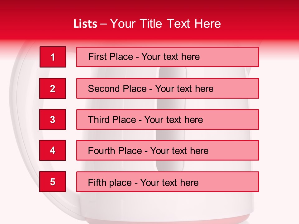 Object Plastic Food And Drink PowerPoint Template