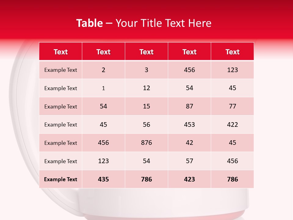Object Plastic Food And Drink PowerPoint Template