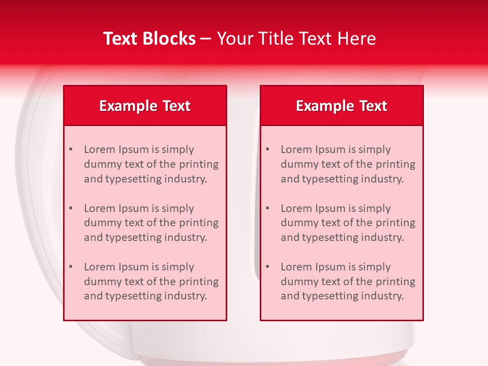 Object Plastic Food And Drink PowerPoint Template