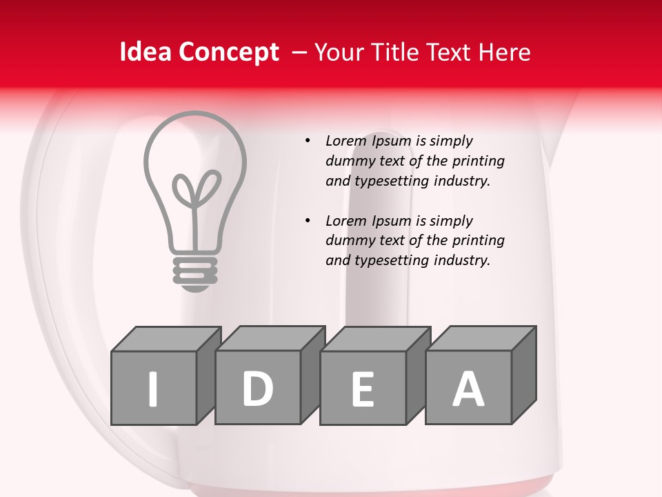 Object Plastic Food And Drink PowerPoint Template