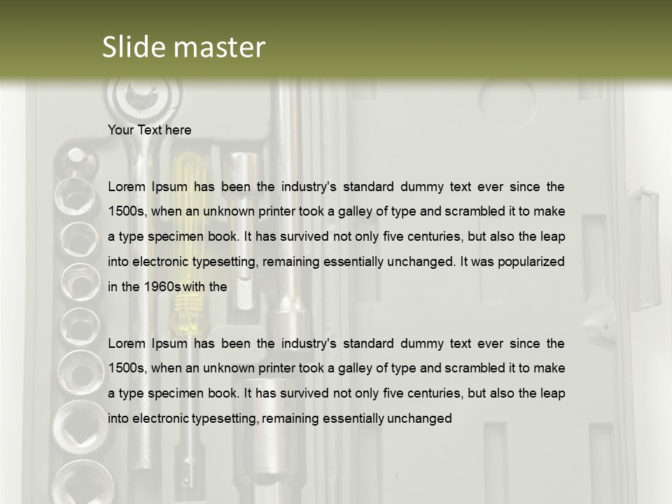 Item Collection Plastic PowerPoint Template