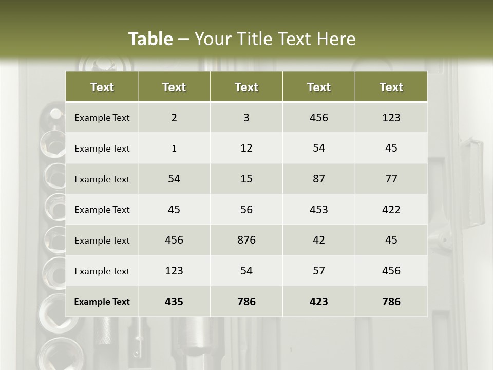 Item Collection Plastic PowerPoint Template