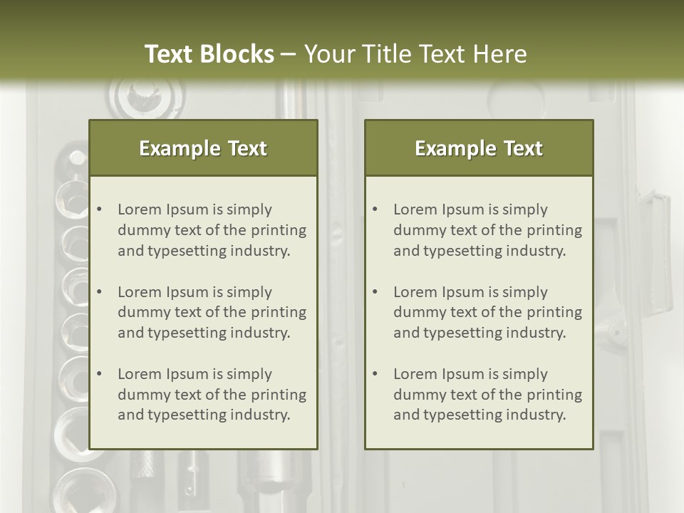 Item Collection Plastic PowerPoint Template
