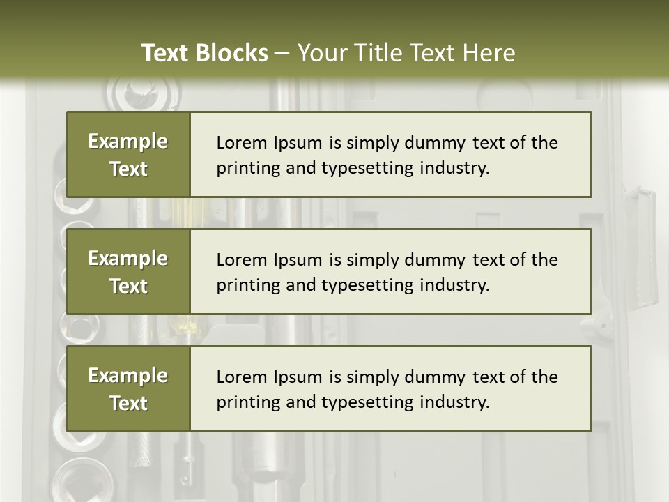 Item Collection Plastic PowerPoint Template