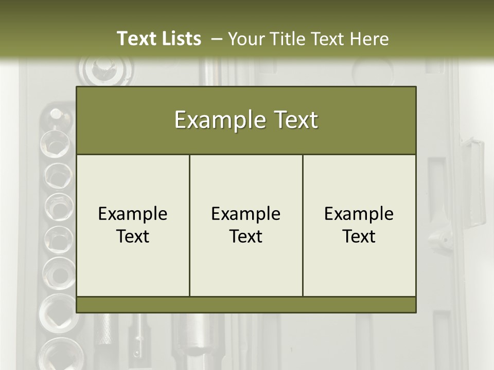 Item Collection Plastic PowerPoint Template