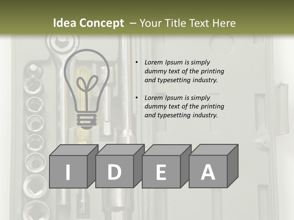 Item Collection Plastic PowerPoint Template