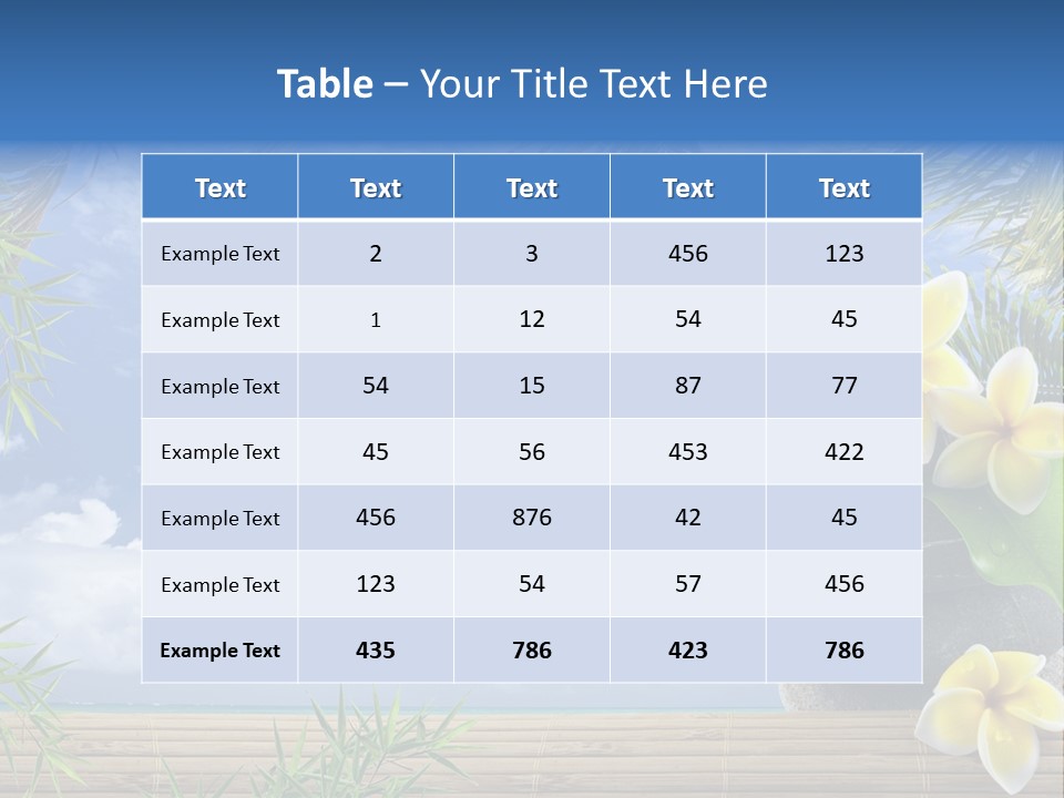 Harmony Exotic Relax PowerPoint Template