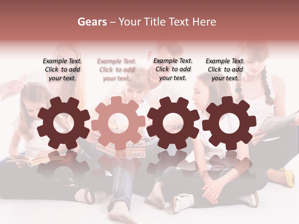 Woman Smiling  PowerPoint Template