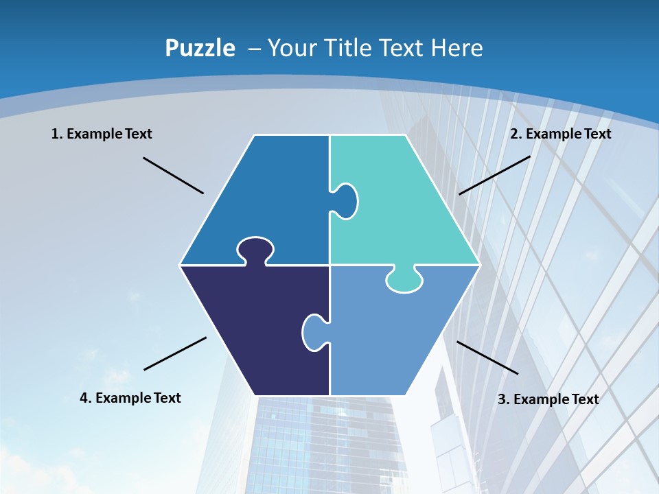 Street Looking Tower PowerPoint Template