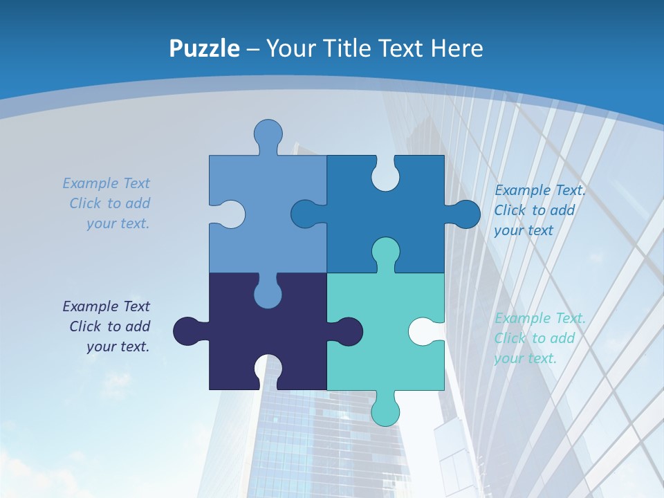 Street Looking Tower PowerPoint Template