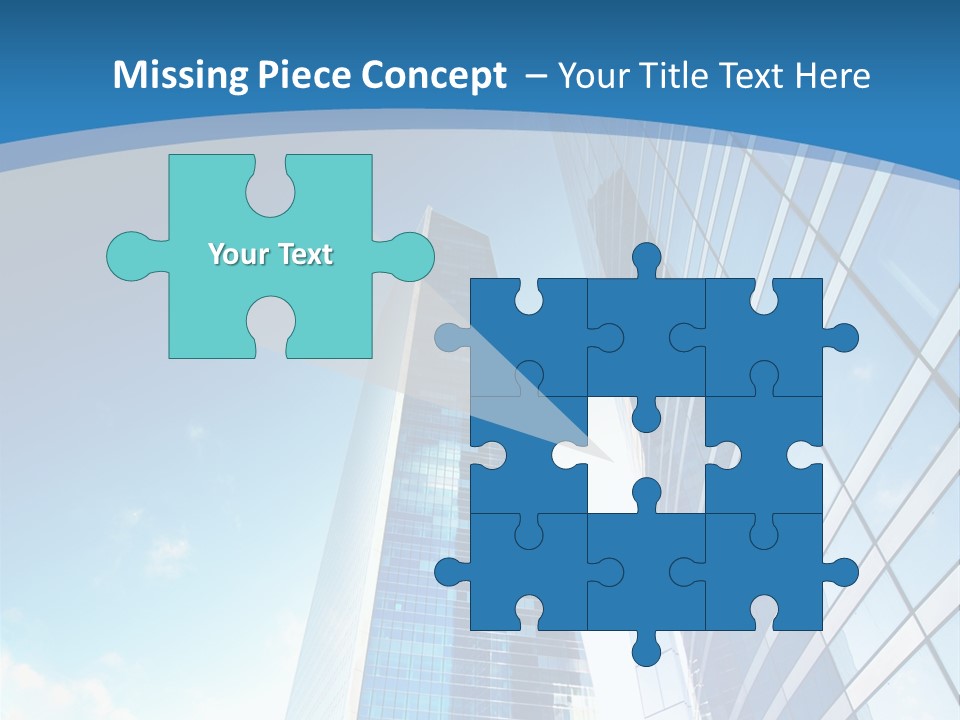 Street Looking Tower PowerPoint Template