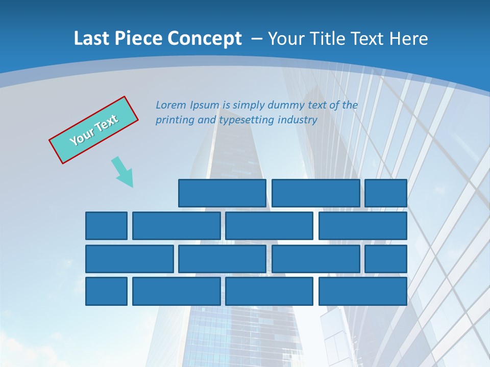 Street Looking Tower PowerPoint Template