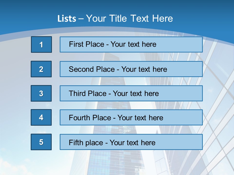 Street Looking Tower PowerPoint Template