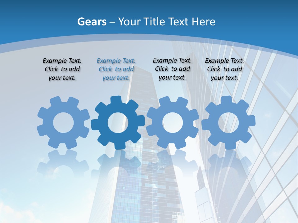 Street Looking Tower PowerPoint Template