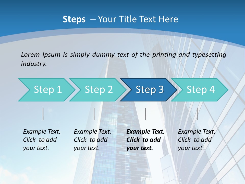 Street Looking Tower PowerPoint Template