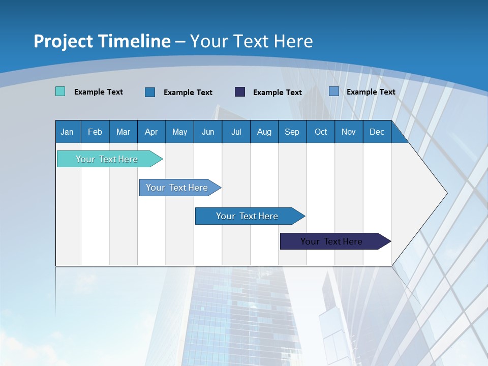 Street Looking Tower PowerPoint Template
