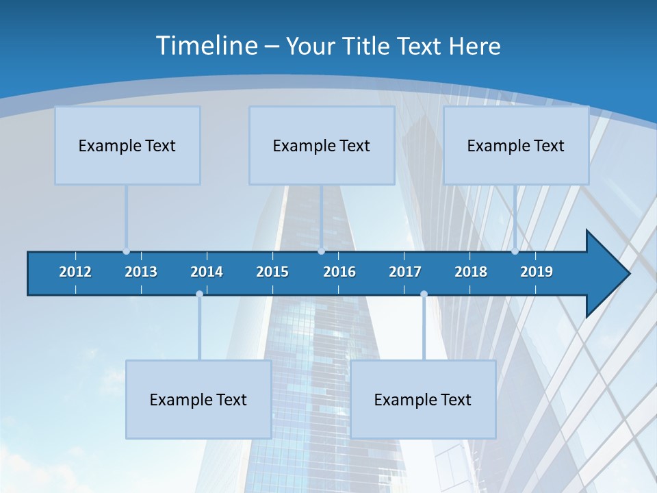 Street Looking Tower PowerPoint Template