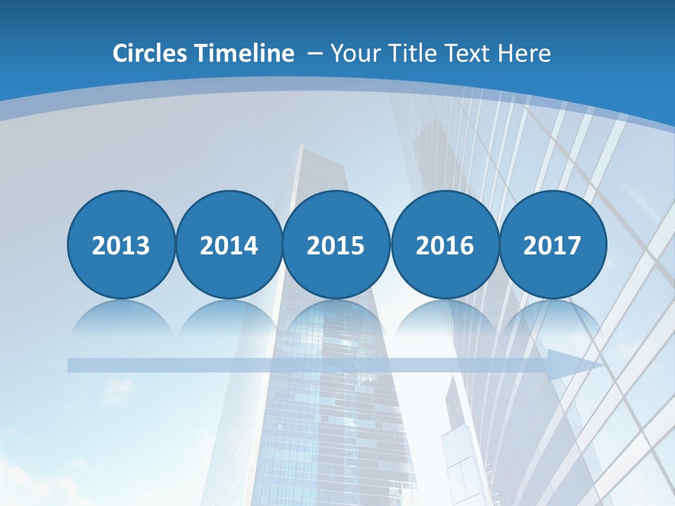 Street Looking Tower PowerPoint Template