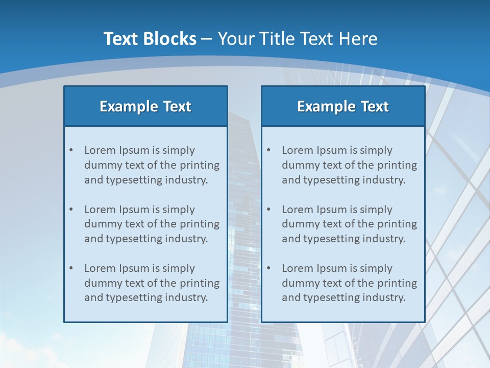 Street Looking Tower PowerPoint Template