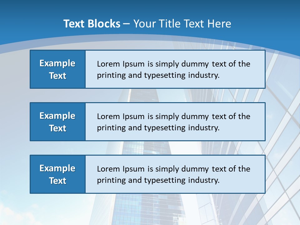 Street Looking Tower PowerPoint Template
