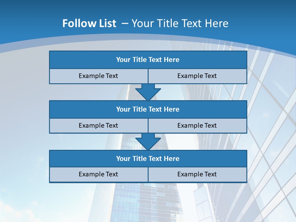 Street Looking Tower PowerPoint Template