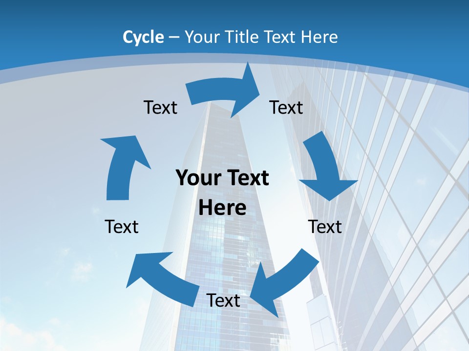 Street Looking Tower PowerPoint Template