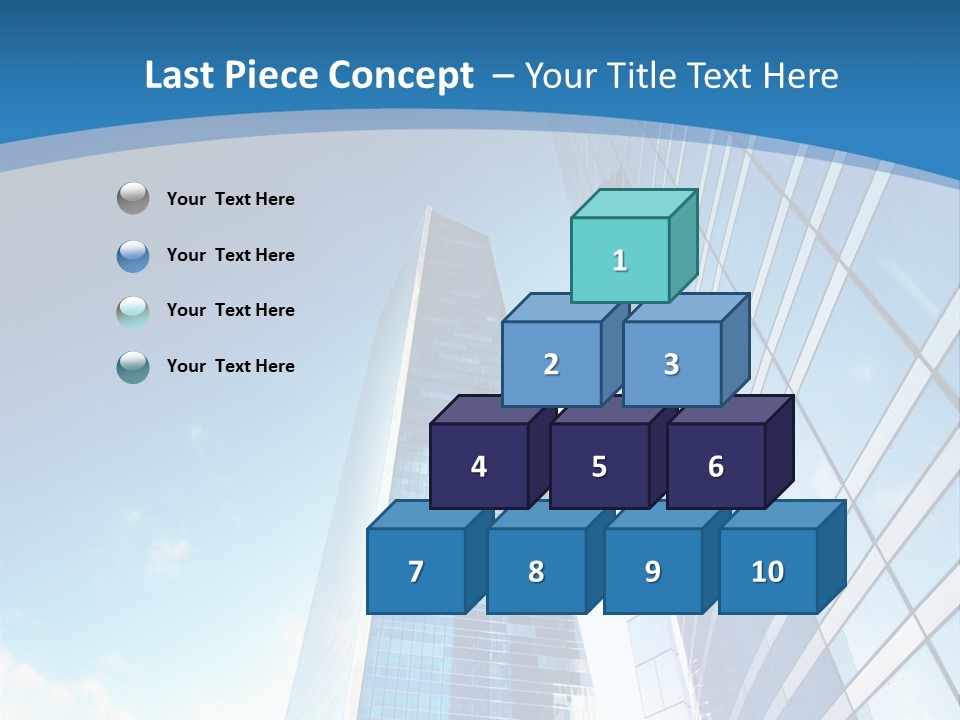 Street Looking Tower PowerPoint Template