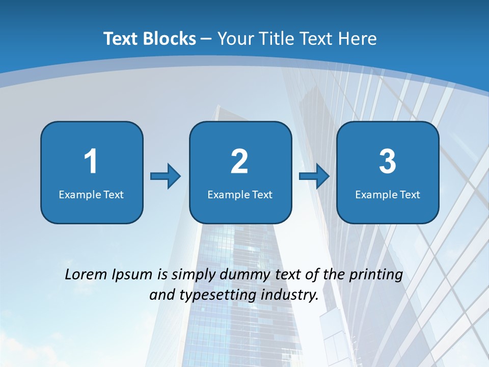Street Looking Tower PowerPoint Template