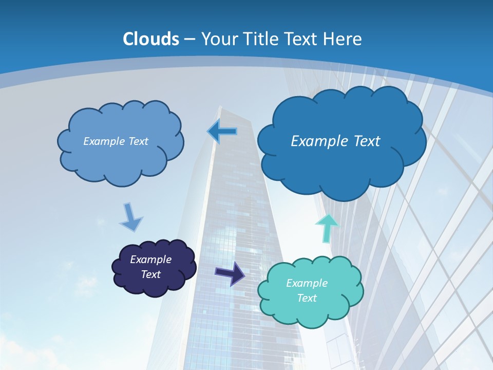 Street Looking Tower PowerPoint Template