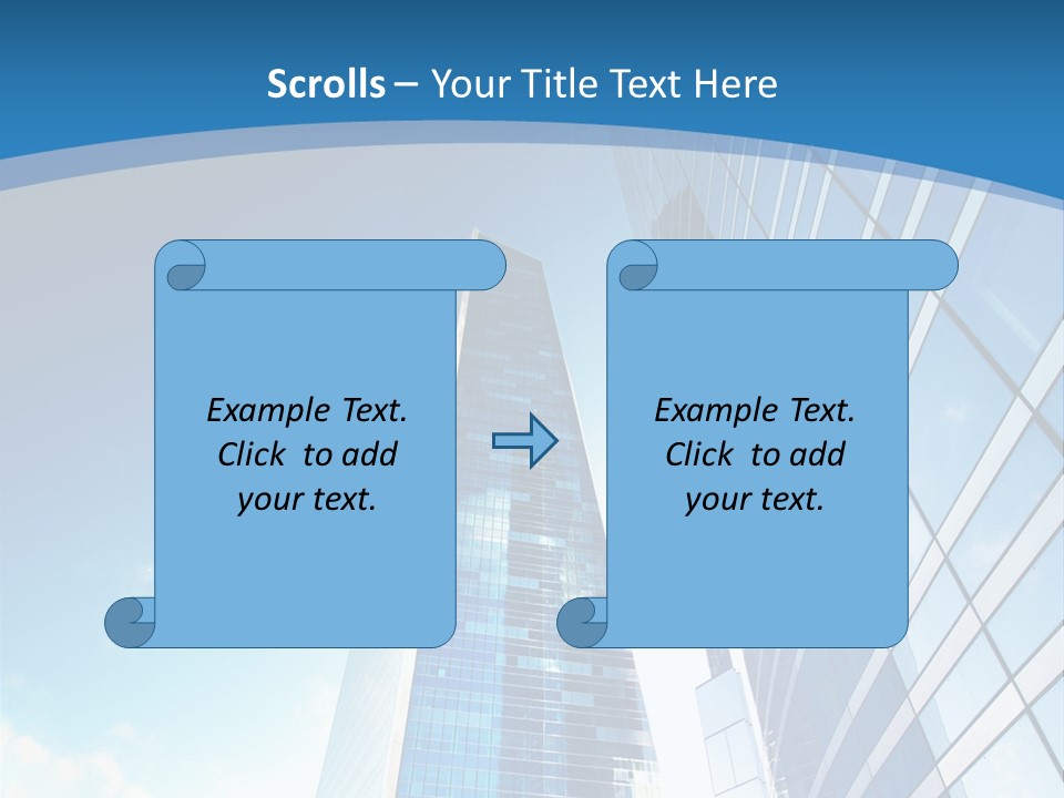 Street Looking Tower PowerPoint Template