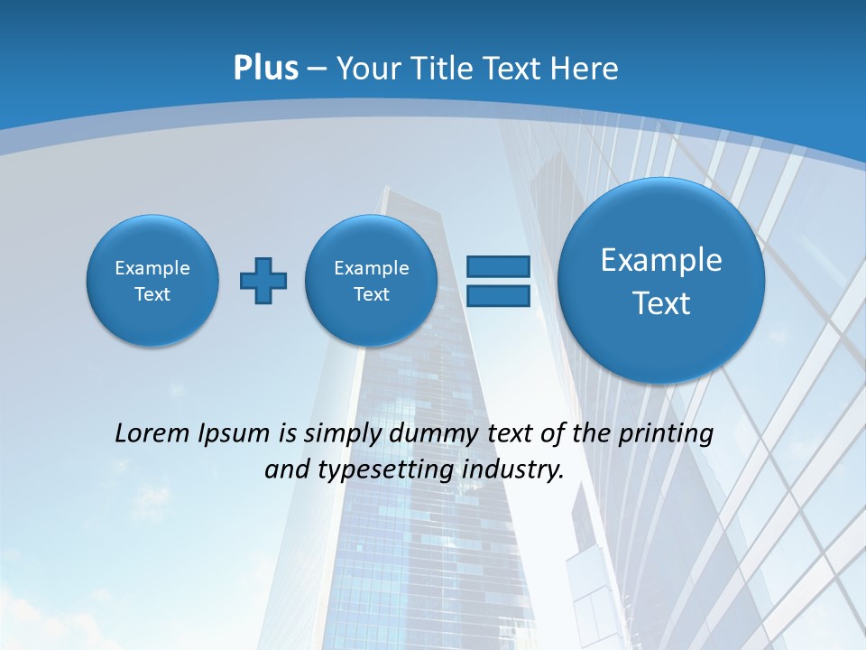 Street Looking Tower PowerPoint Template