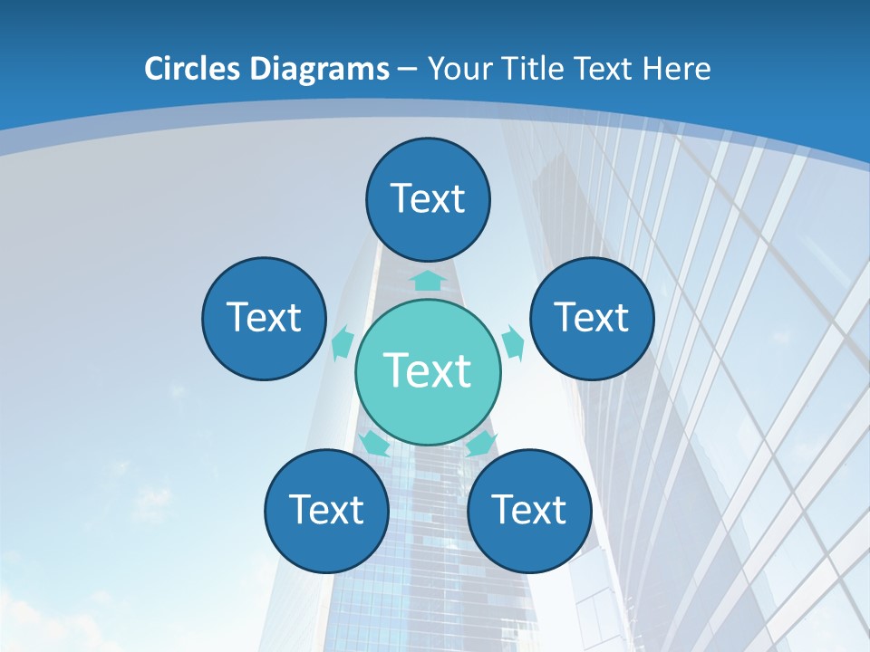 Street Looking Tower PowerPoint Template