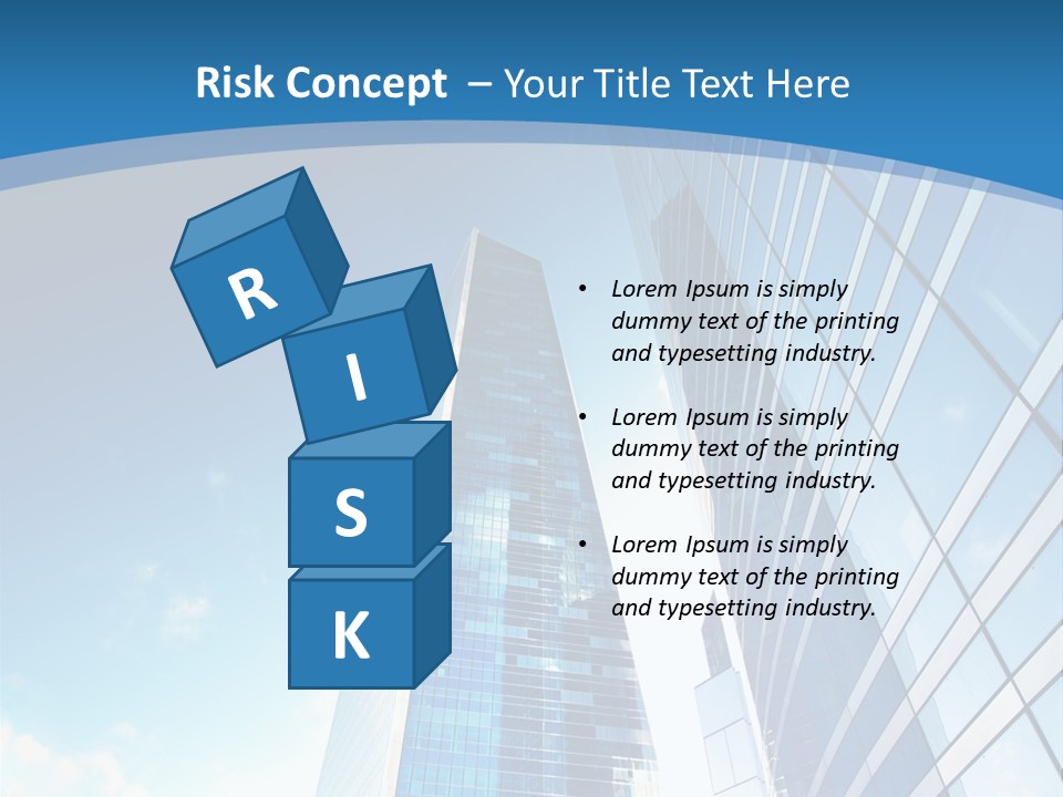 Street Looking Tower PowerPoint Template