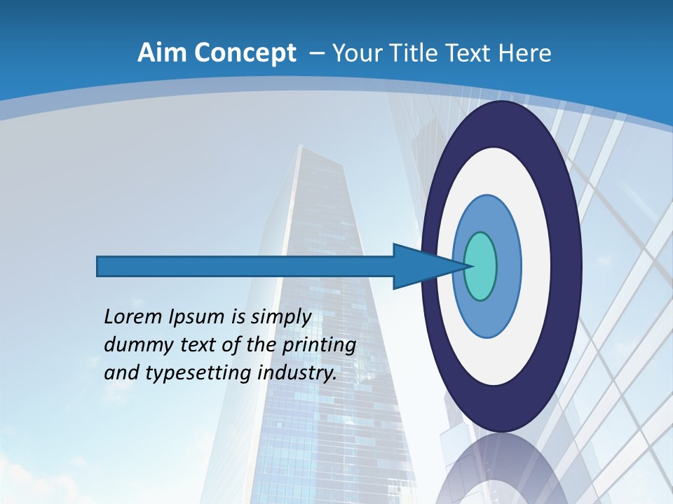 Street Looking Tower PowerPoint Template