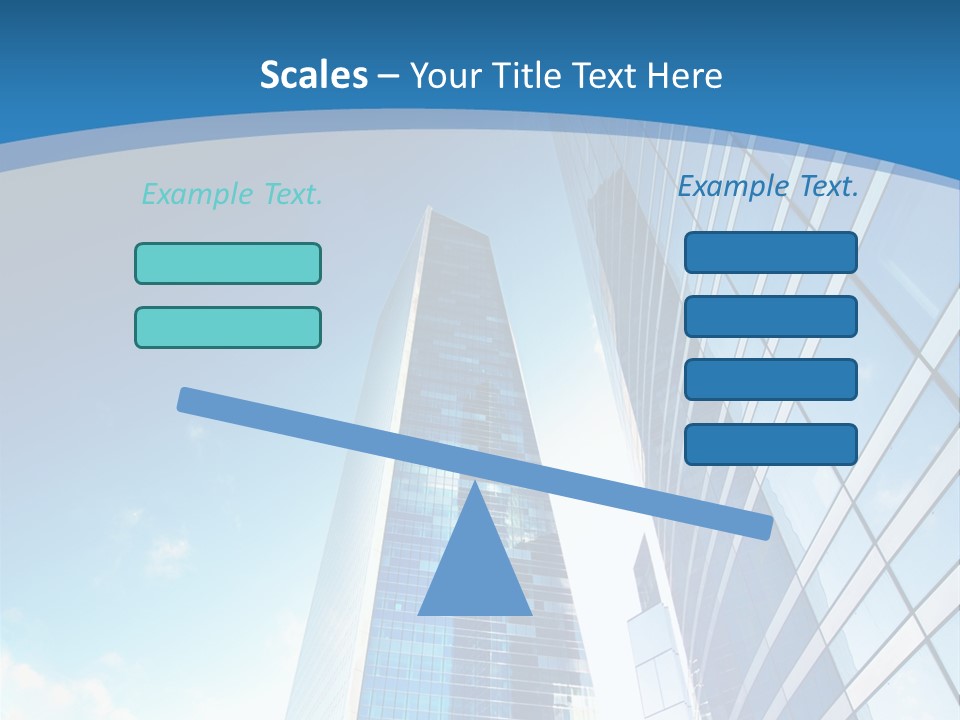 Street Looking Tower PowerPoint Template