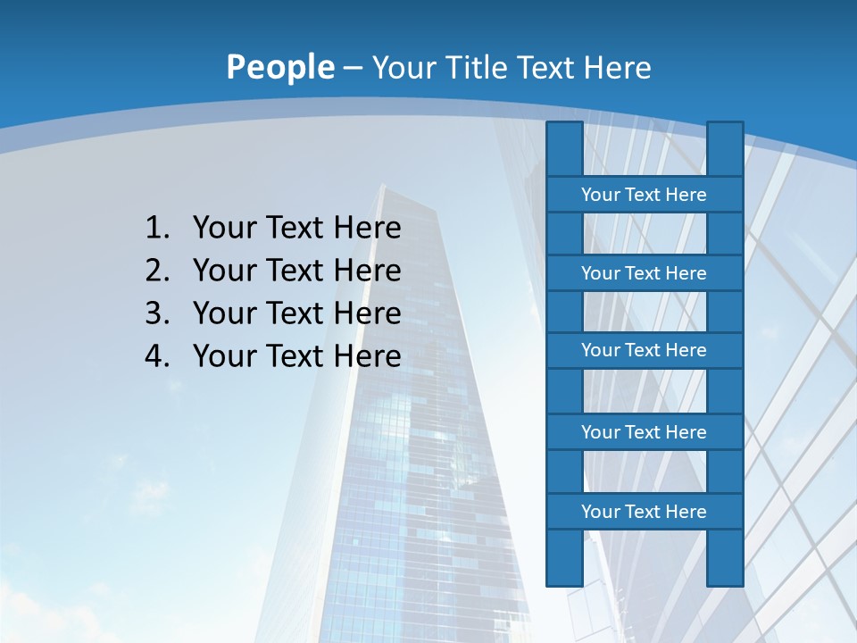 Street Looking Tower PowerPoint Template