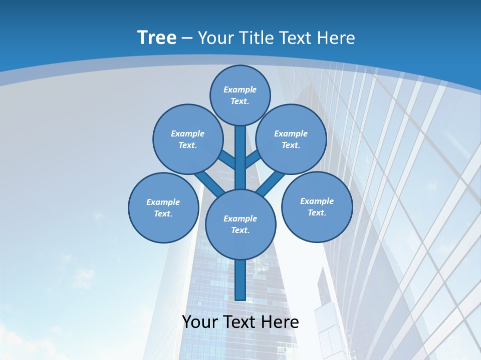 Street Looking Tower PowerPoint Template