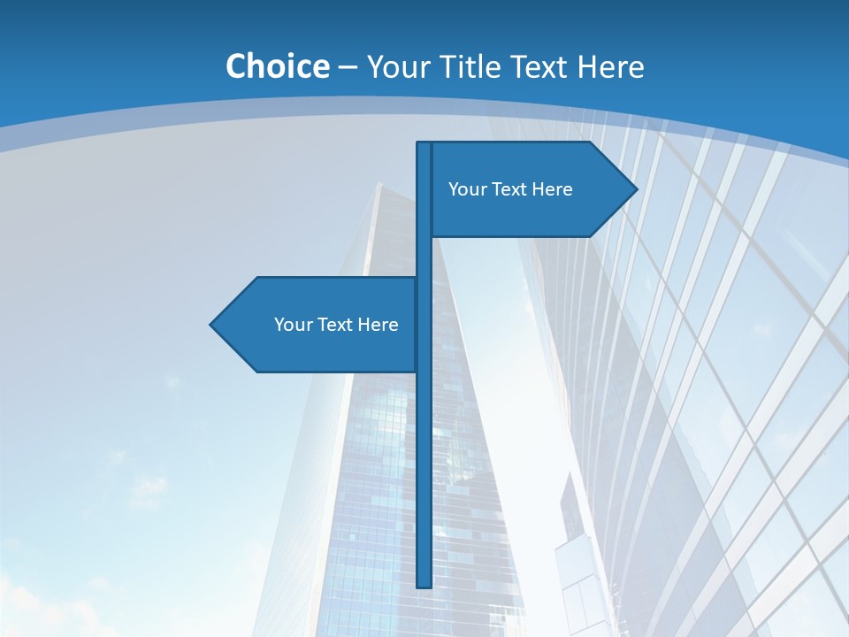 Street Looking Tower PowerPoint Template