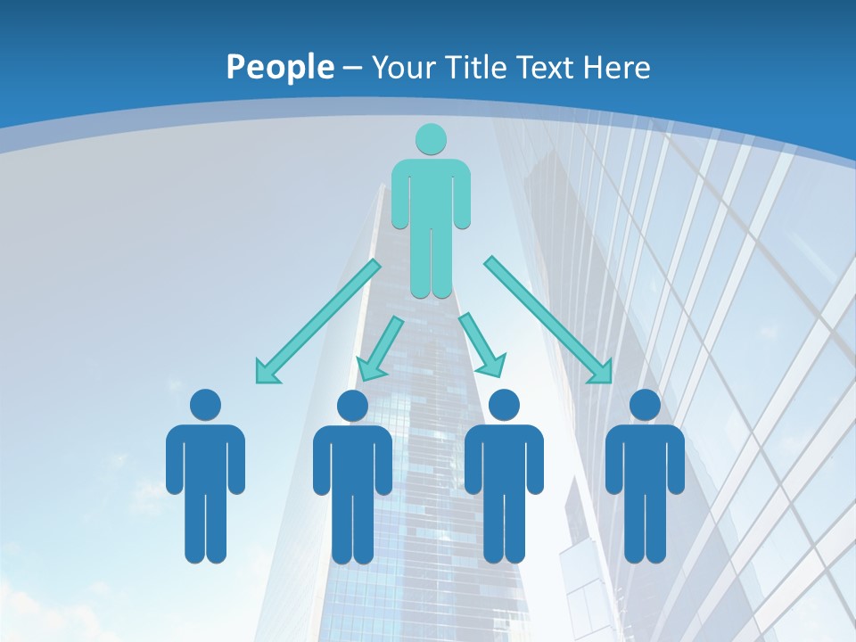 Street Looking Tower PowerPoint Template