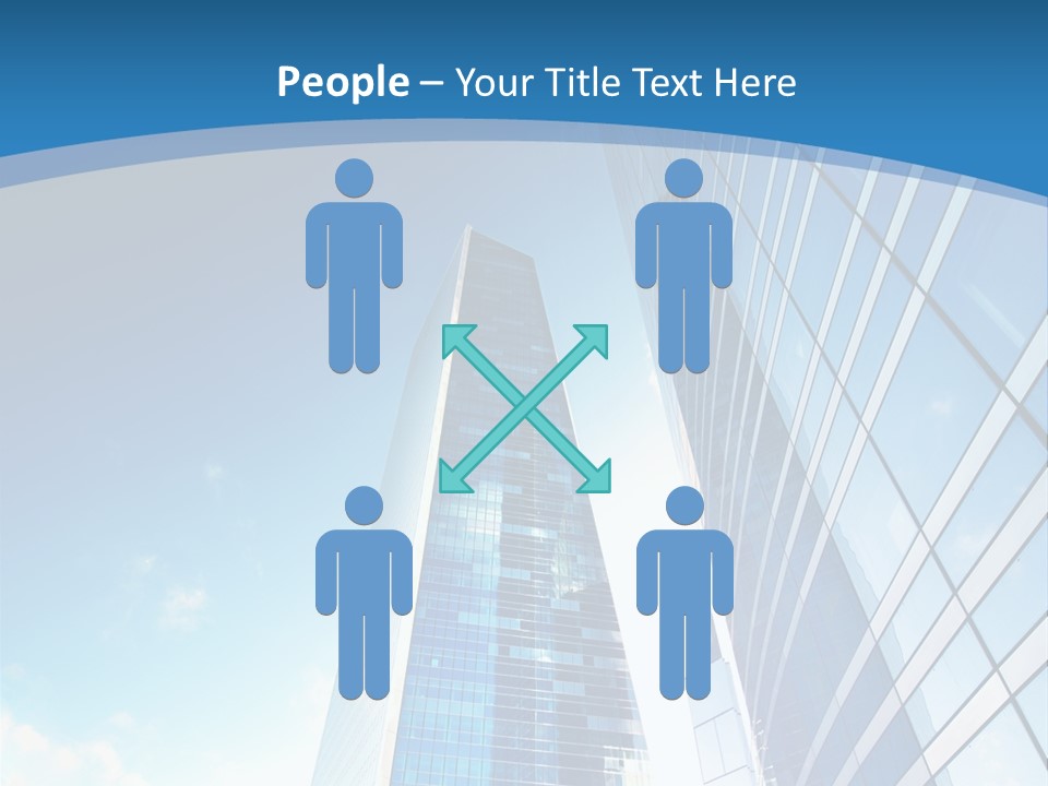 Street Looking Tower PowerPoint Template