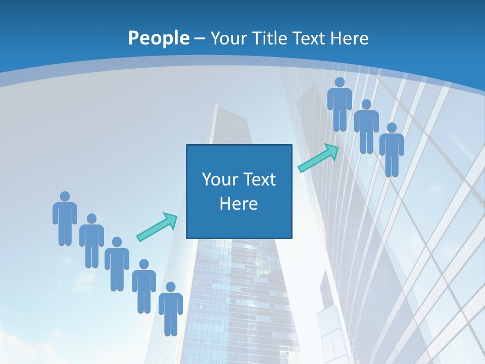 Street Looking Tower PowerPoint Template