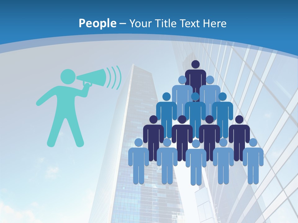 Street Looking Tower PowerPoint Template