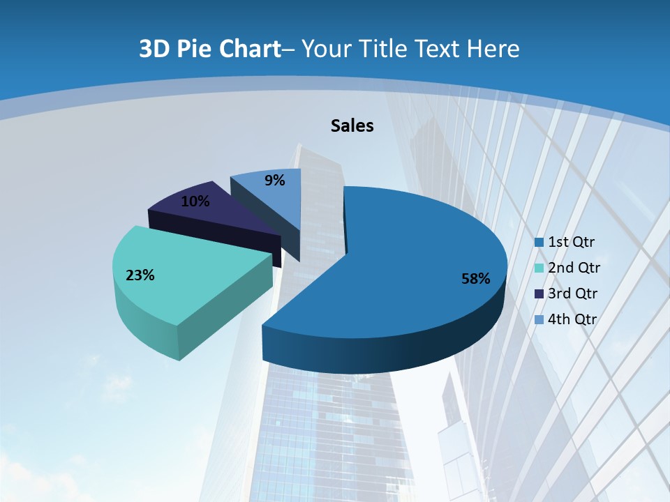 Street Looking Tower PowerPoint Template